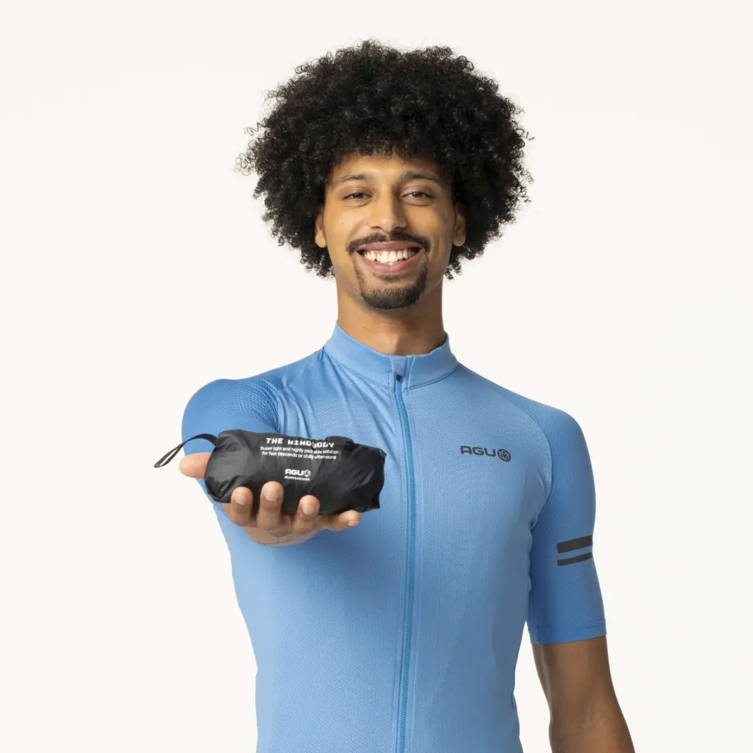 AGU Essential Windbody Fietsjas Heren S - Zwart - afbeelding 6 van 6