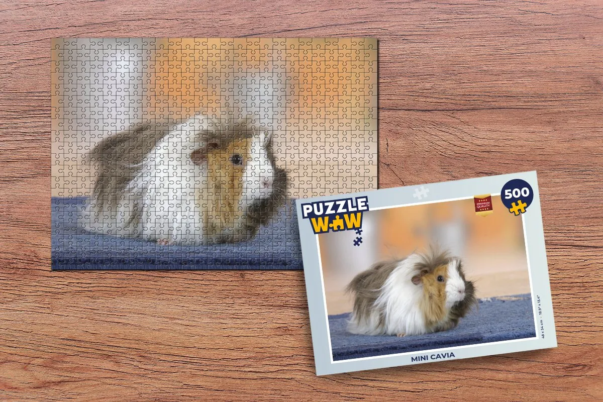PuzzleWow Mini Cavia Legpuzzel 500 Stuks - Multicolor