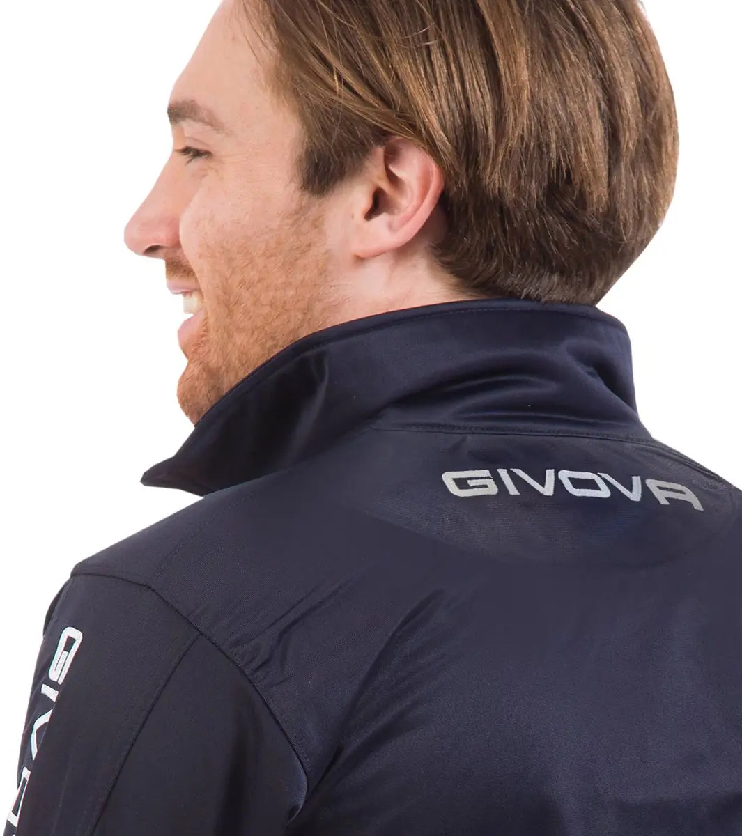 Givova Tuta Visa Triacetato Trainingspak - S - Donkerblauw/Wit - afbeelding 2 van 4