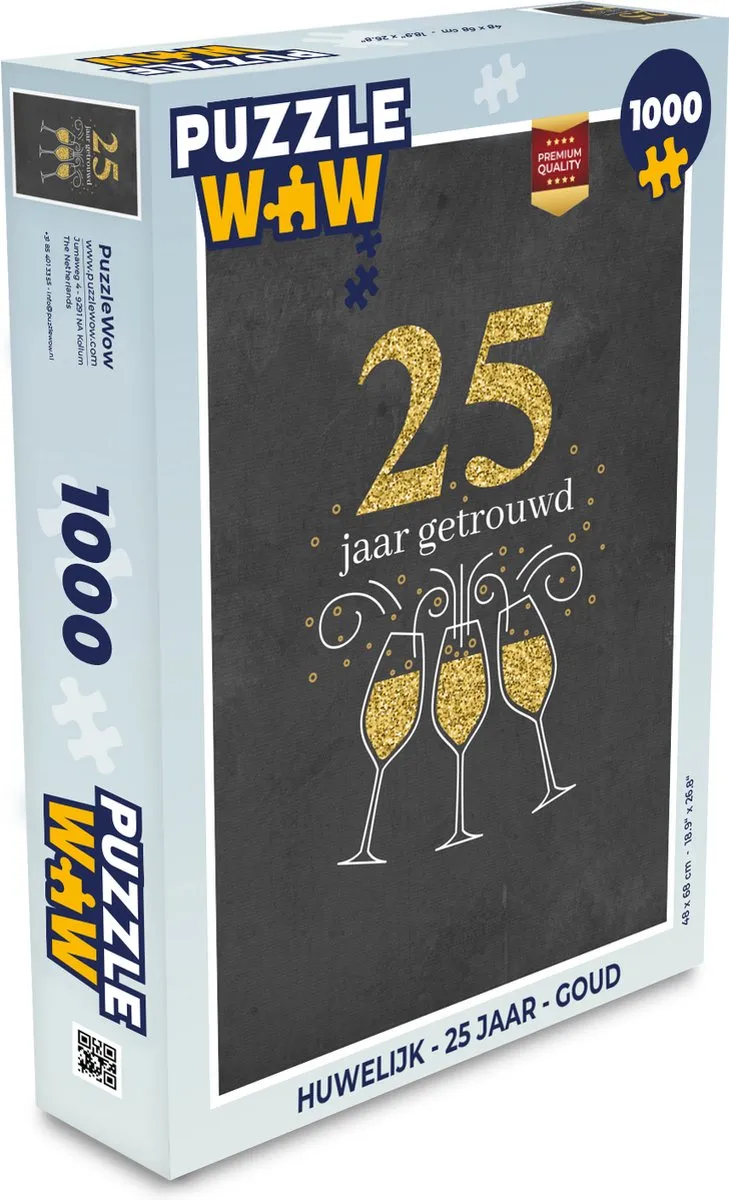 PuzzleWow 1000 Stuks Huwelijkslegpuzzel