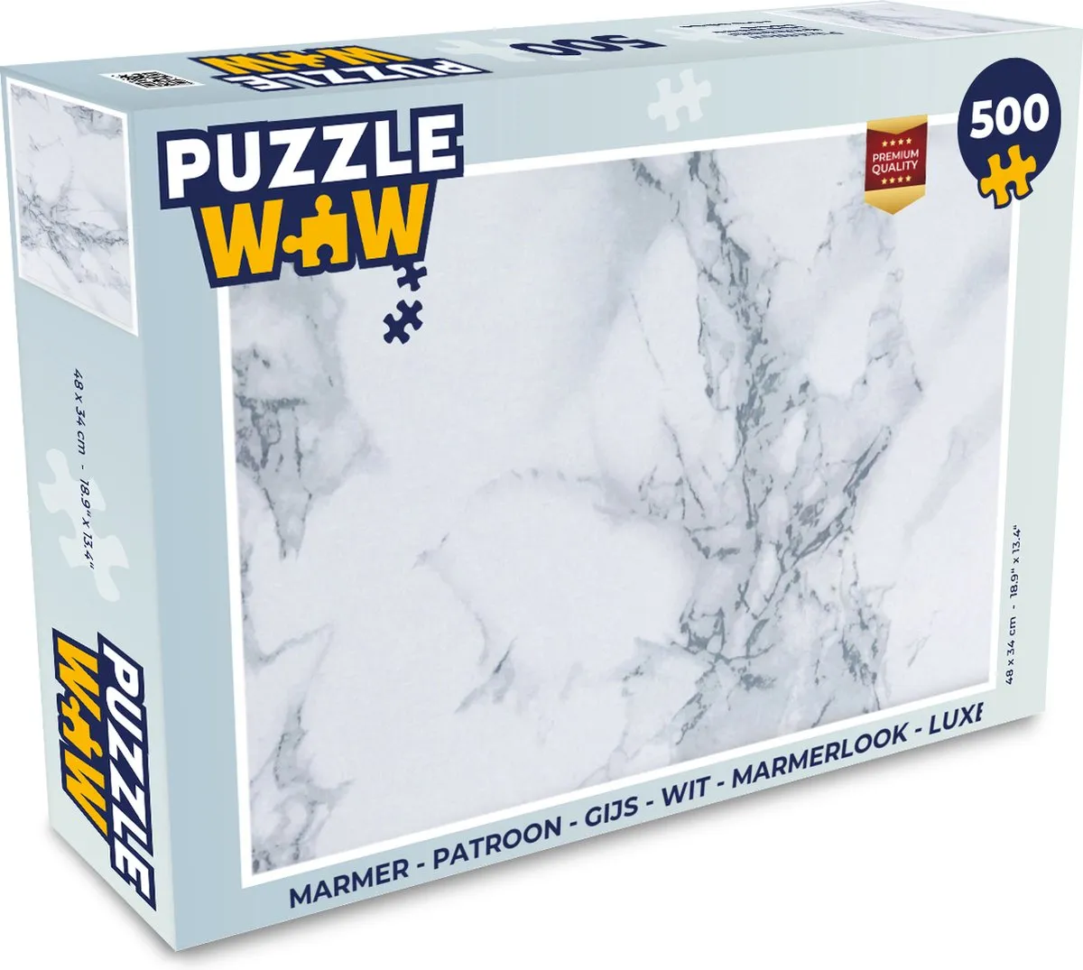 PuzzleWow Marmerlook Legpuzzel 500 Stuks