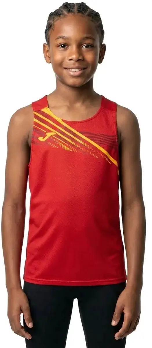 Joma Elite X Mouwloos T-shirt Rood 12-14 Years Jongen