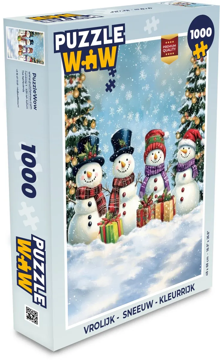 PuzzleWow 1000 Stuks Sneeuw Puzzle