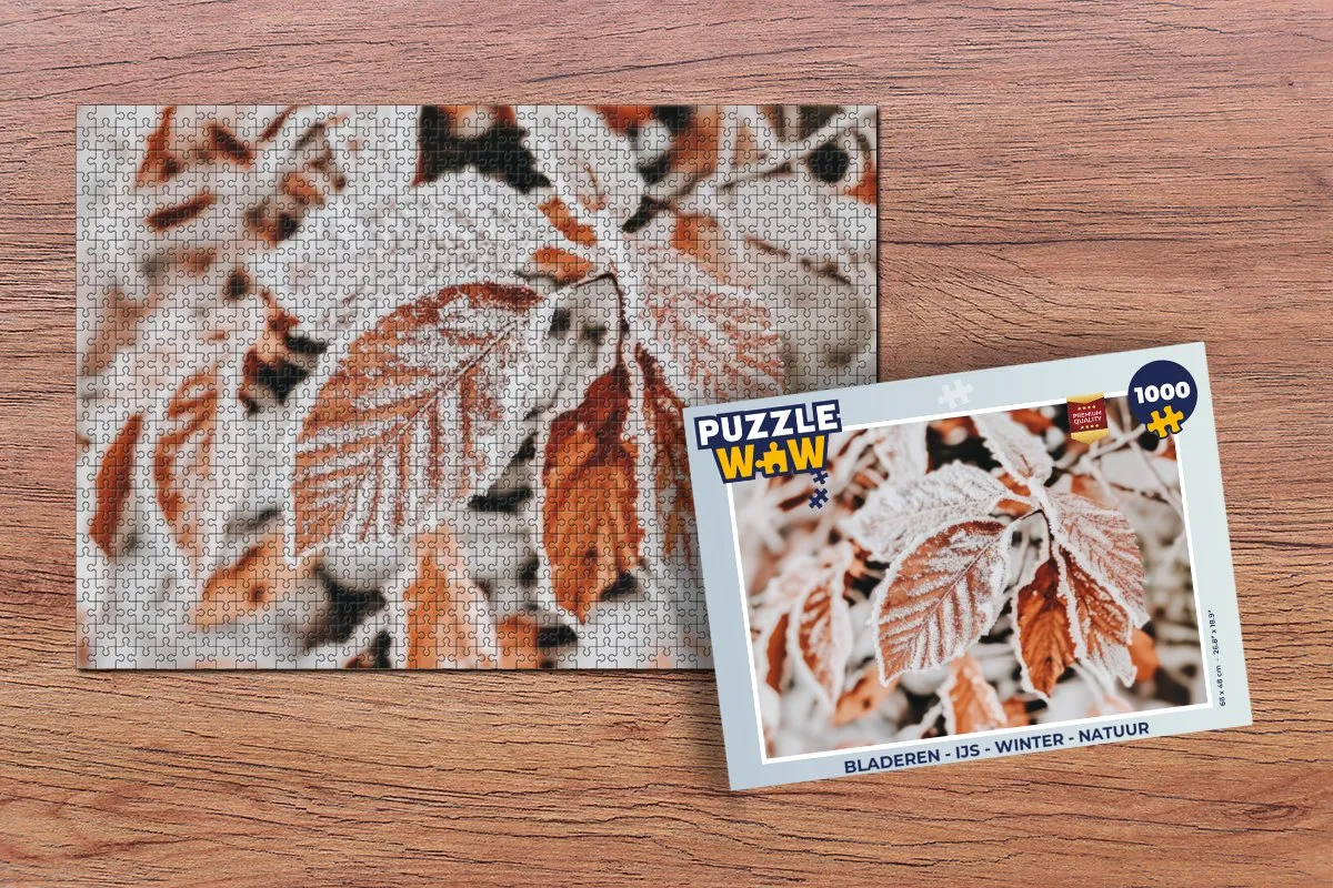 PuzzleWow Bladeren Winter Legpuzzel 1000 Stuks