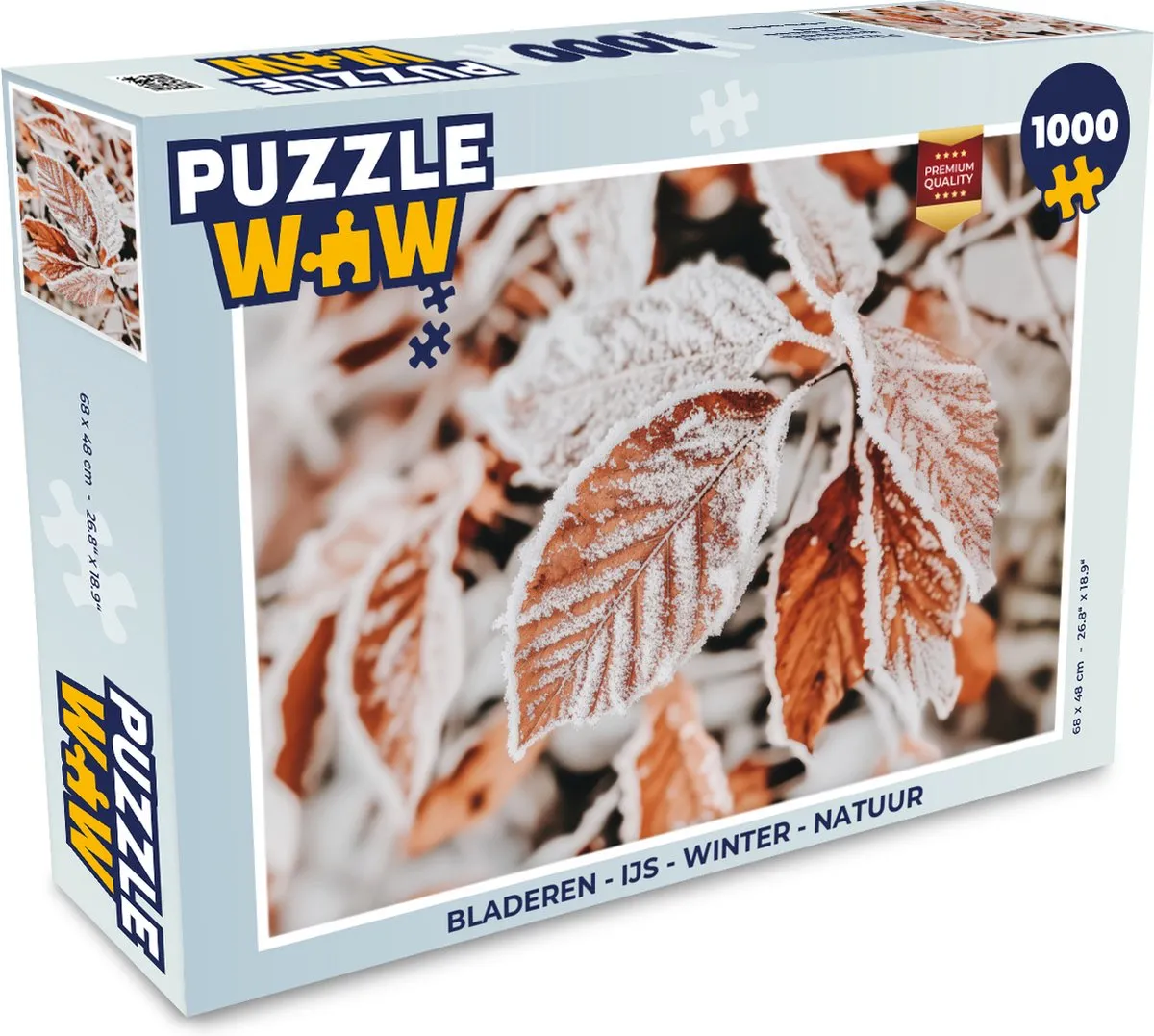 PuzzleWow Bladeren Winter Legpuzzel 1000 Stuks