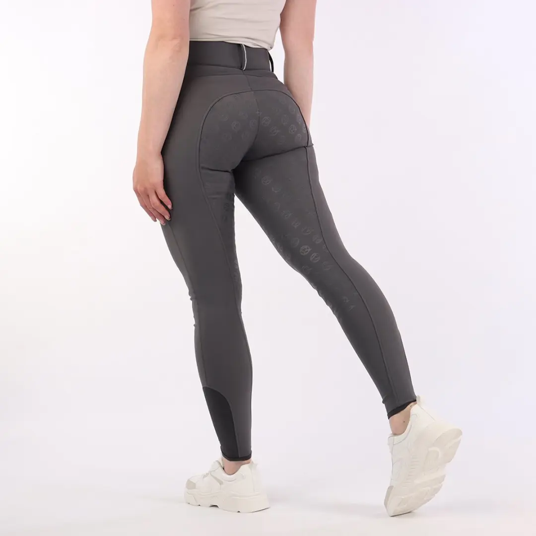 Quur Paardrijbroek Quur Qfallyn Full Grip Grijs