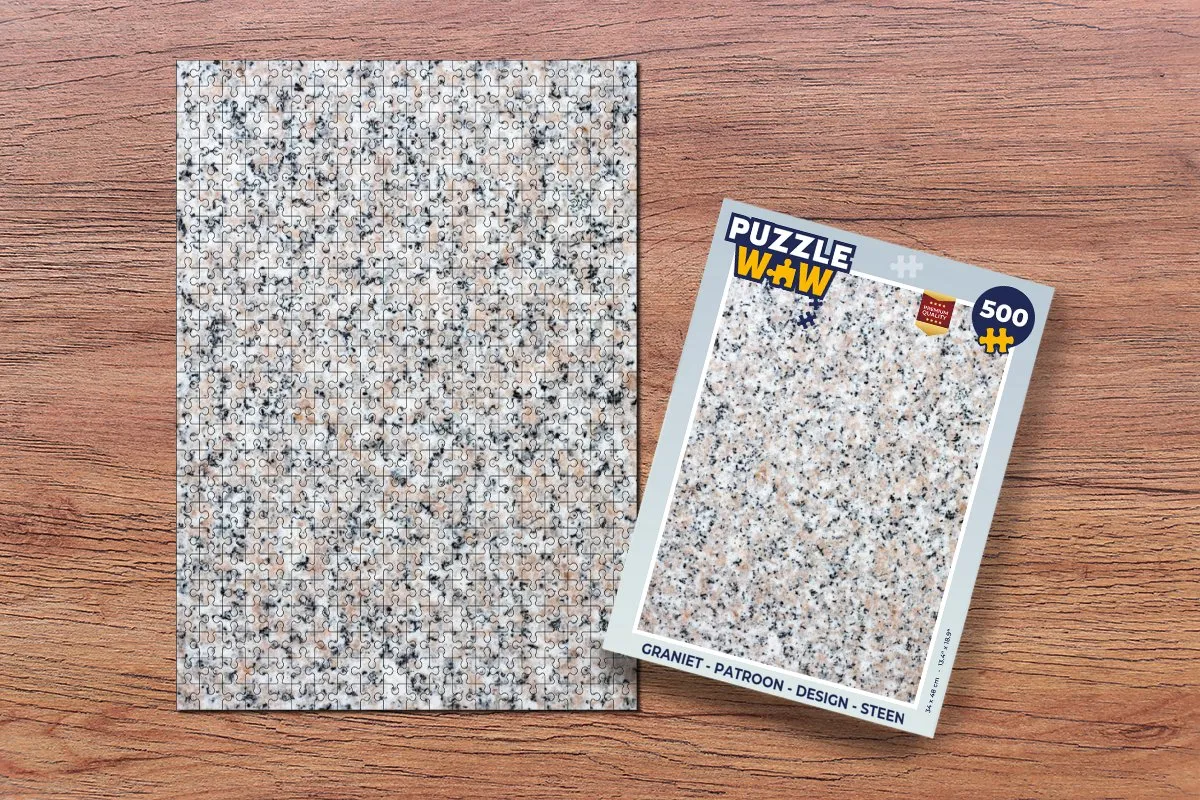 PuzzleWow Graniet Design Legpuzzel 500 Stuks - Multicolor