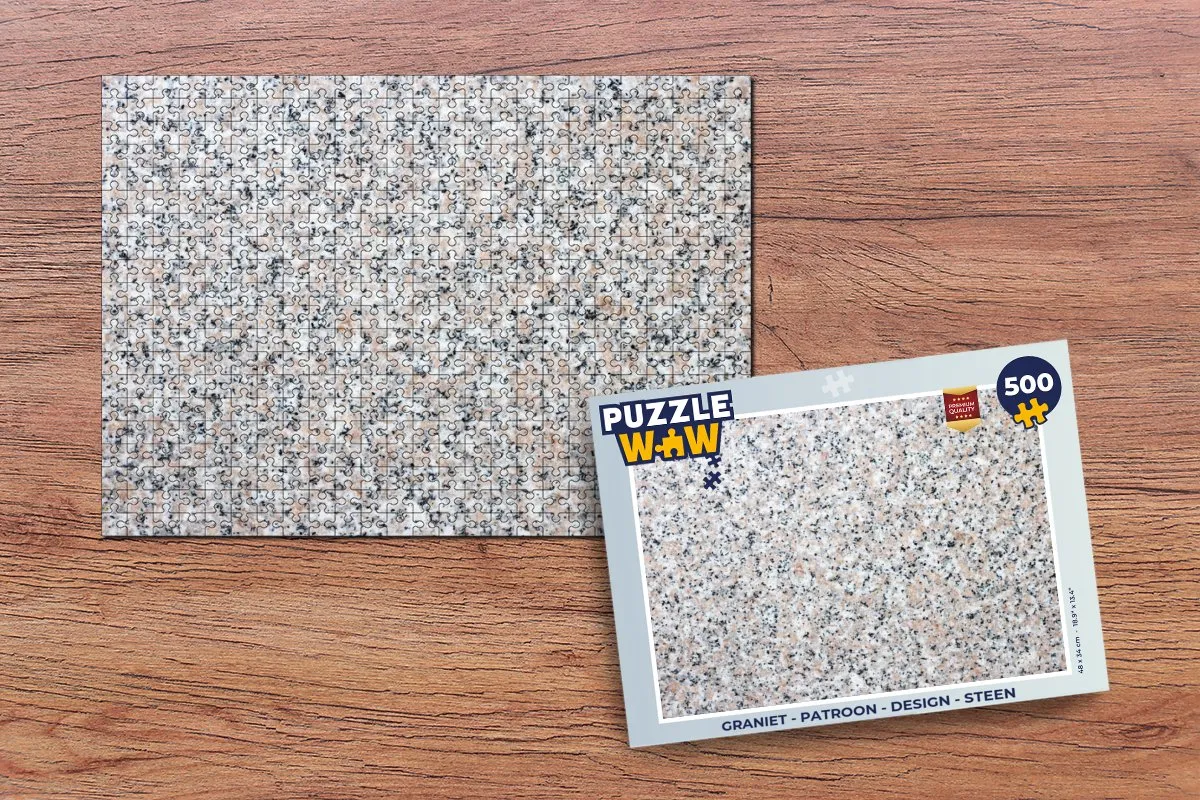 PuzzleWow Graniet Design Legpuzzel 500 Stuks - Multicolor