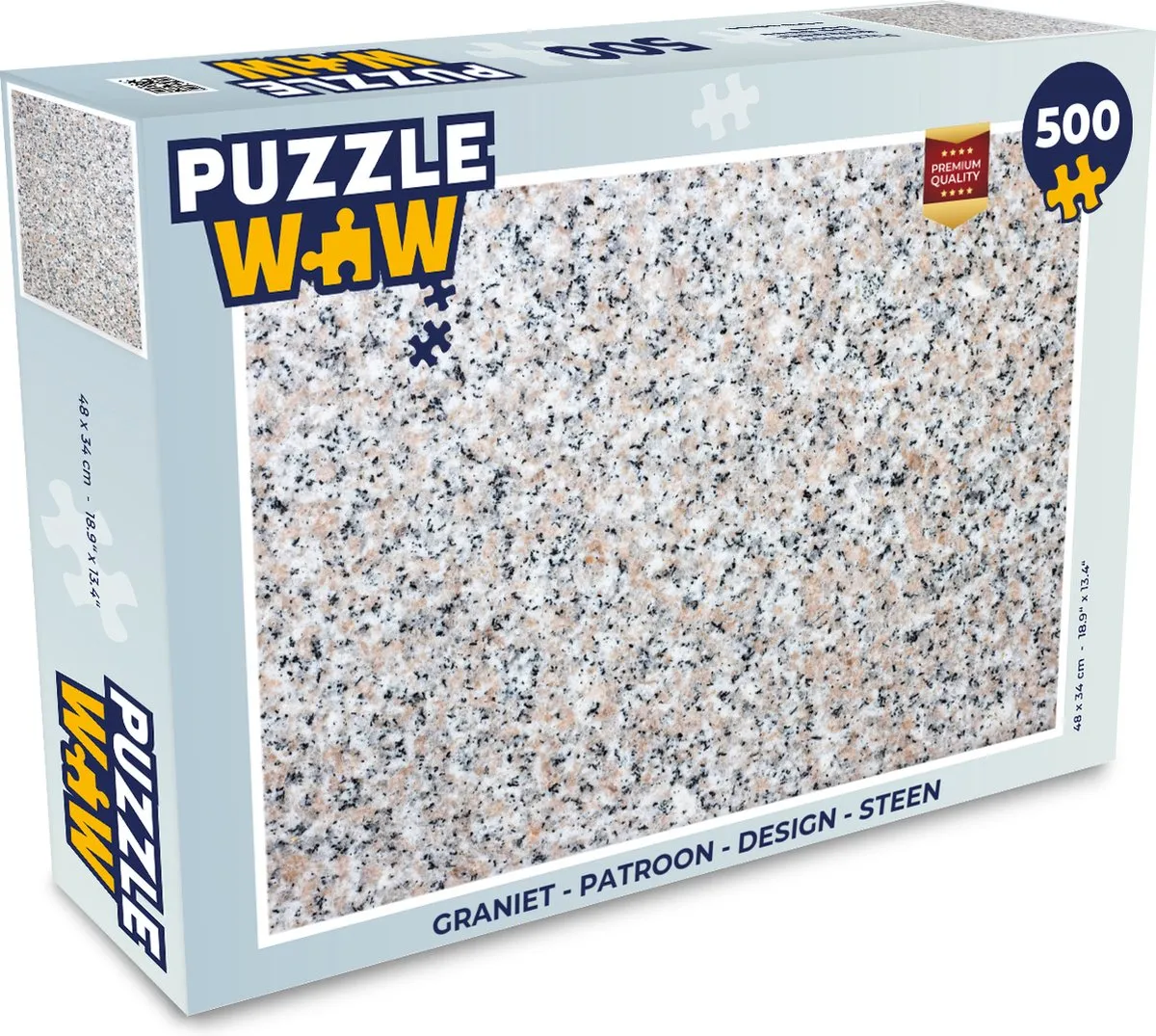 PuzzleWow Graniet Design Legpuzzel 500 Stuks