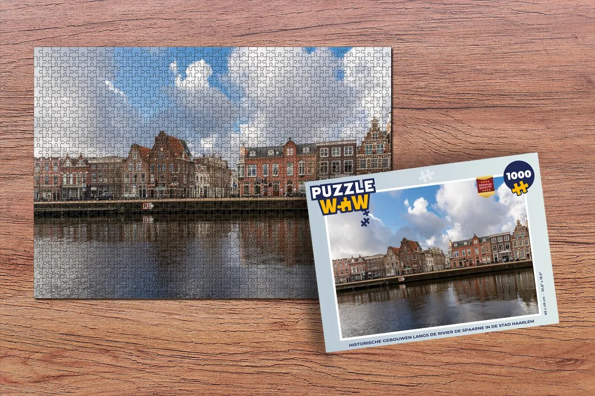 PuzzleWow Haarlem Architectuur Legpuzzel 1000 Stuks - Multicolor