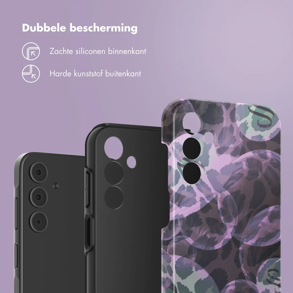 Selencia Hoesje Samsung Galaxy A15 - Leo Bubble Green