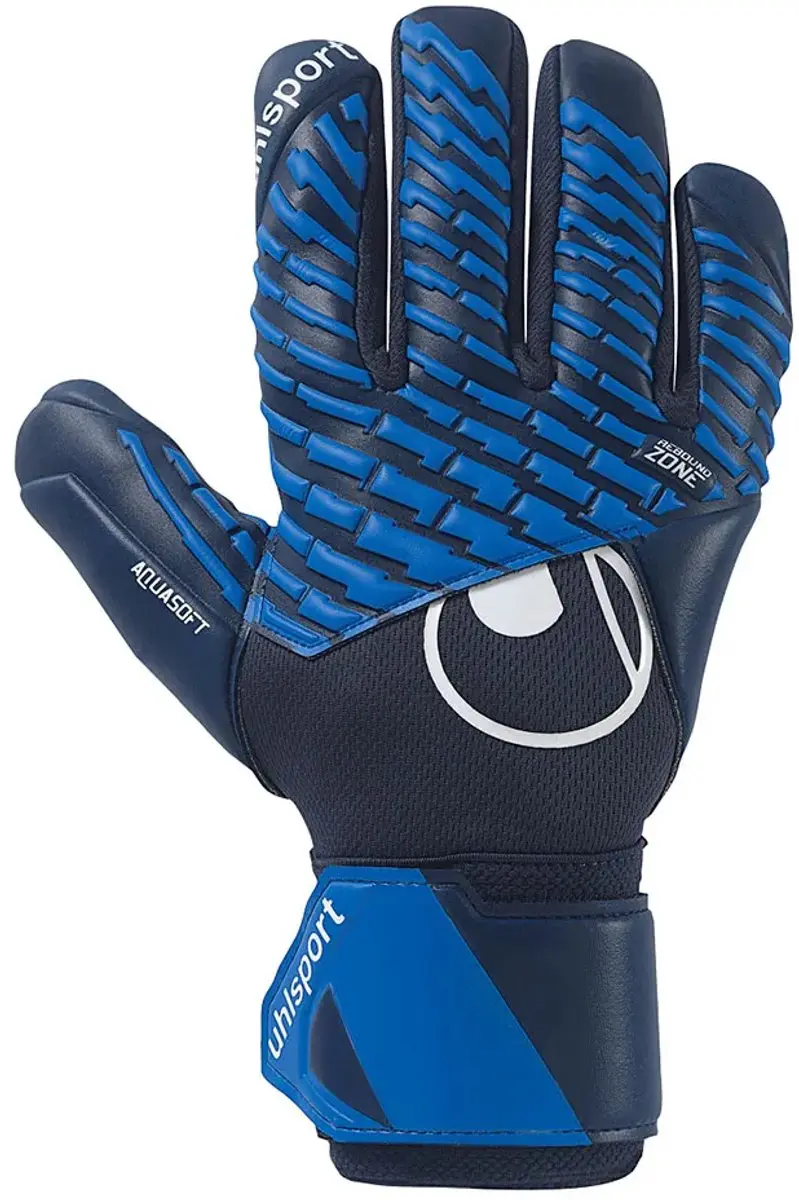Uhlsport FM Aquasoft HN Keepershandschoenen Maat 10 - Blauwwitzwart - afbeelding 6 van 6