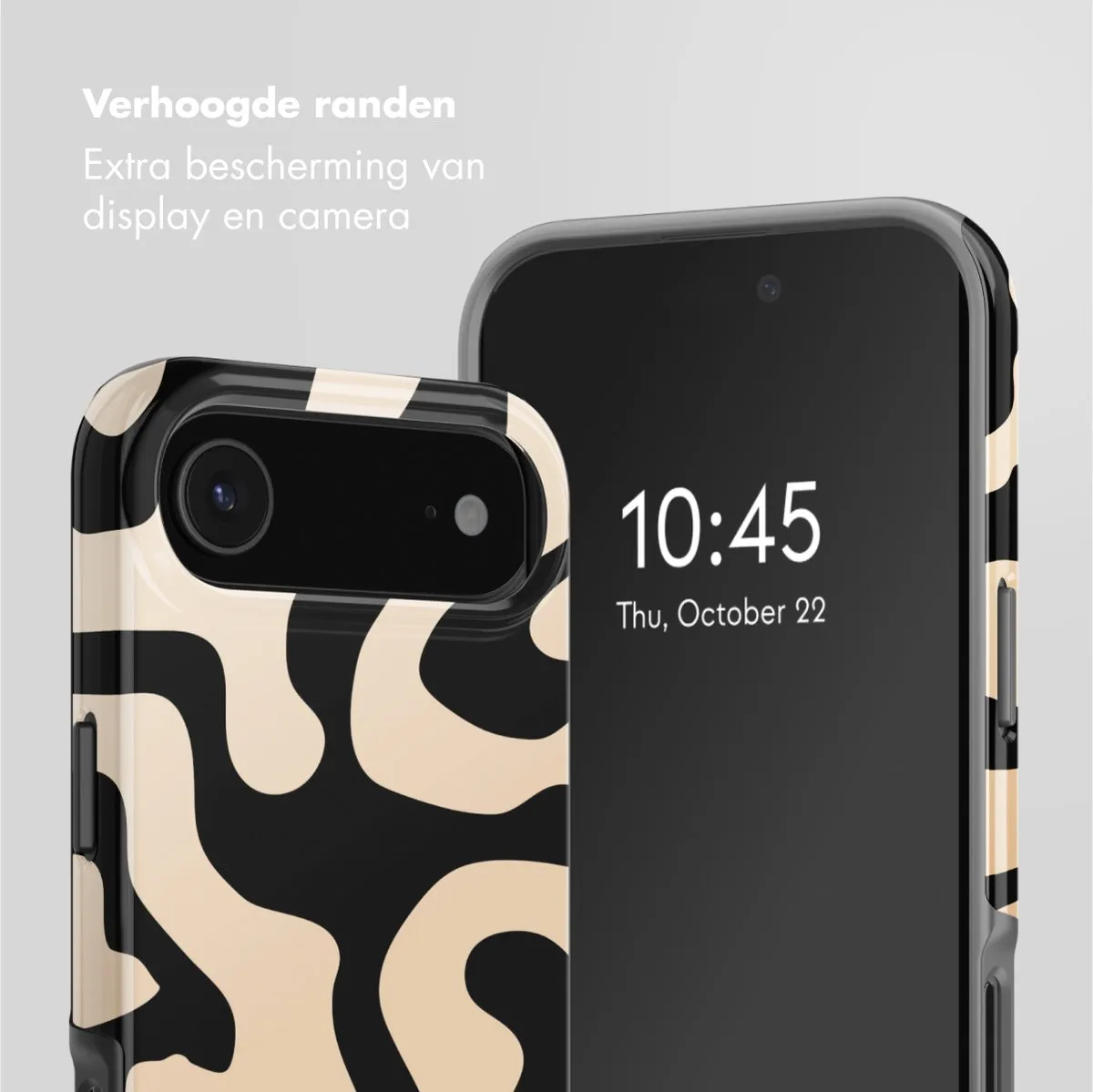 Selencia iPhone 17 Air Hoesje - MagSafe - Art Wave Black