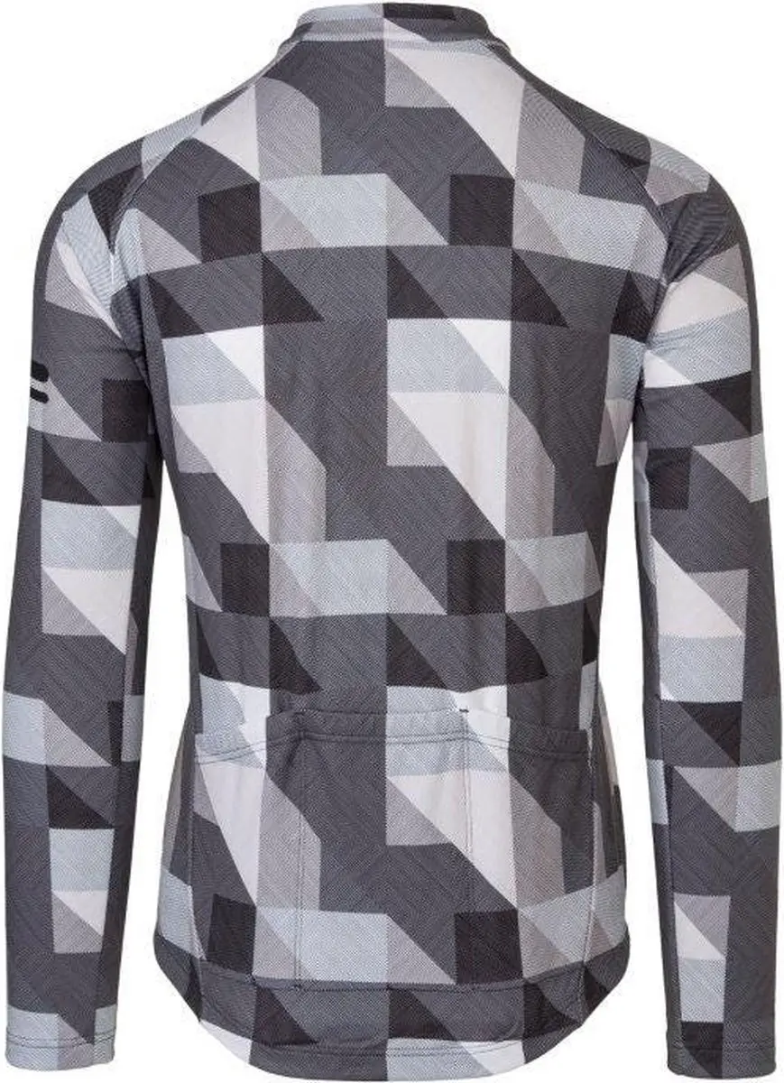 AGU Triangle Stripe Fietsshirt Heren - Lange mouwen - M - Zwart - afbeelding 4 van 6