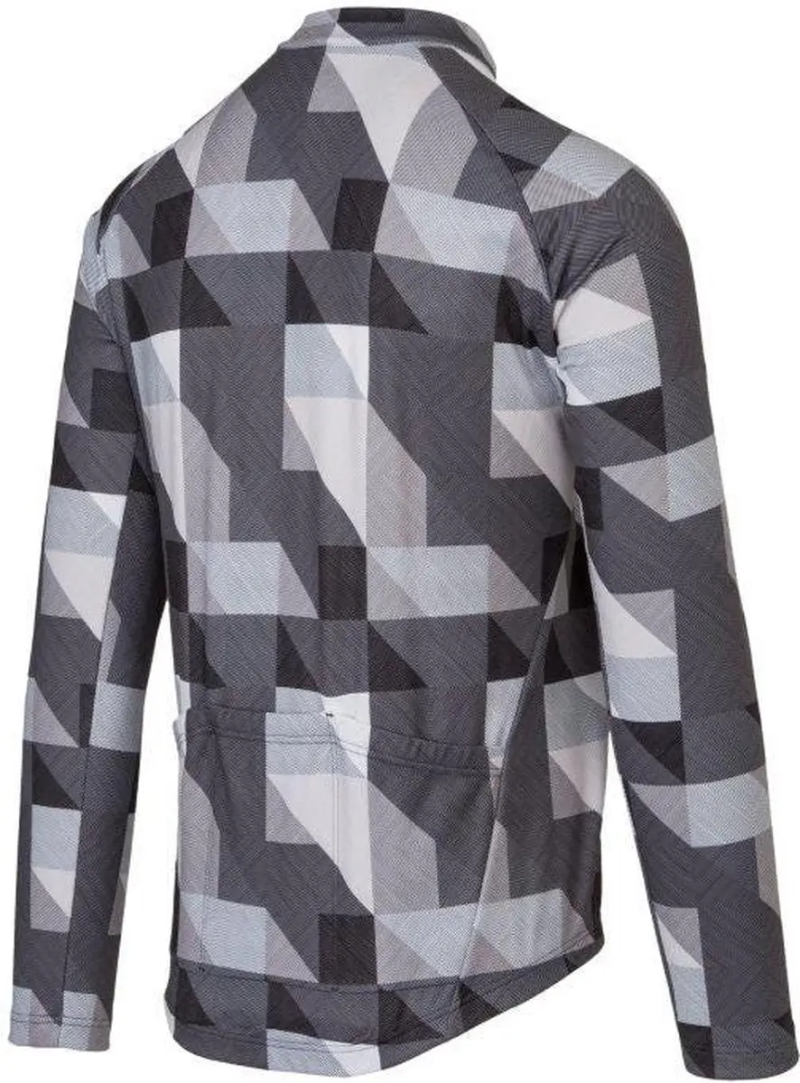 AGU Triangle Stripe Fietsshirt Heren - Lange mouwen - M - Zwart - afbeelding 6 van 6
