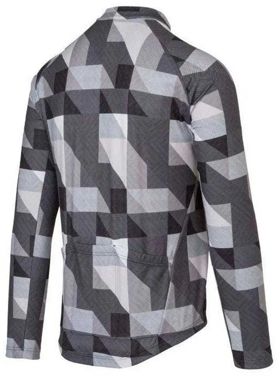 AGU Triangle Stripe Fietsshirt Heren - Lange mouwen - M - Zwart - afbeelding 3 van 6