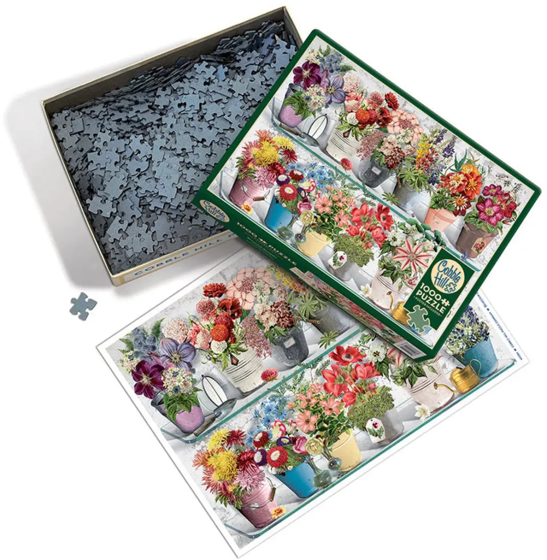 Cobble Hill Bloemen in Pot Puzzel 1000 Stukken - Meerkleurig - afbeelding 2 van 6