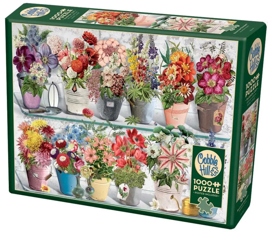 Cobble Hill Bloemen in Pot Puzzel 1000 Stukken - Meerkleurig - afbeelding 4 van 6