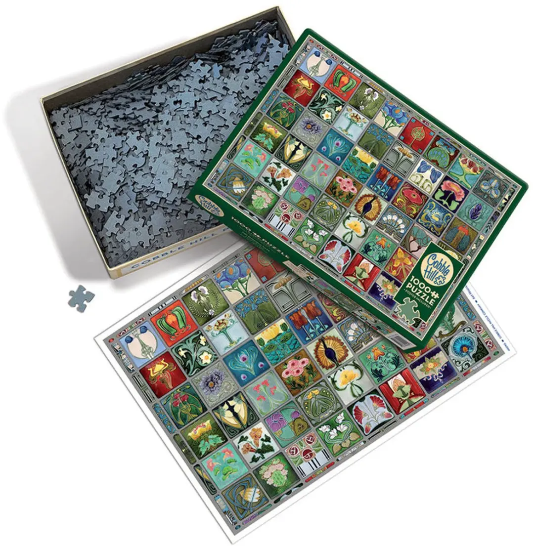 Cobble Hill Art Nouveau Tegels Puzzel 1000 Stukjes - Meerkleurig