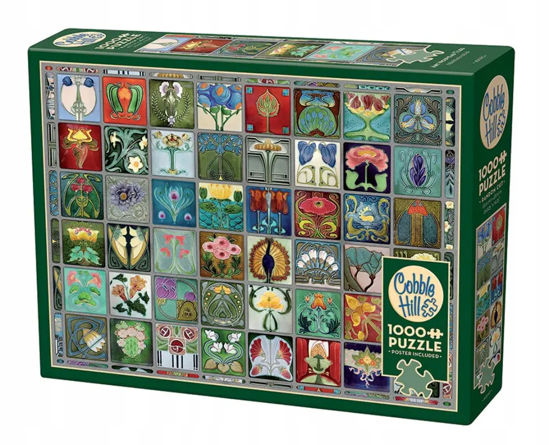 Cobble Hill Art Nouveau Tegels Puzzel 1000 Stukjes