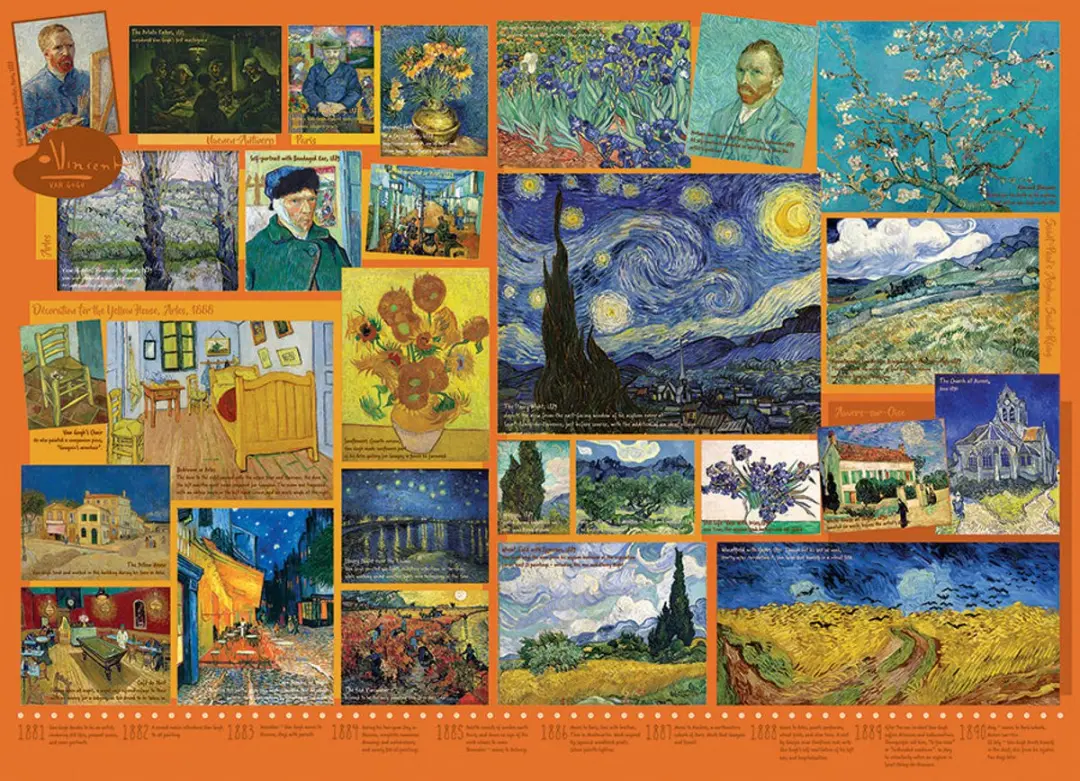 Cobble Hill Van Gogh Puzzel 1000 Stuks - Multicolor