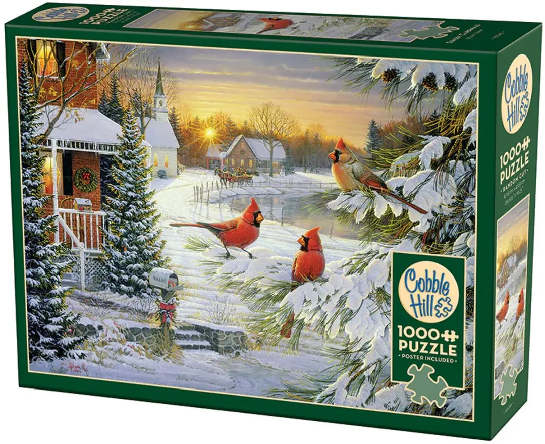 Cobble Hill Scarlet Cardinals Puzzel 1000 Stuks - Meerkleurig - afbeelding 5 van 5