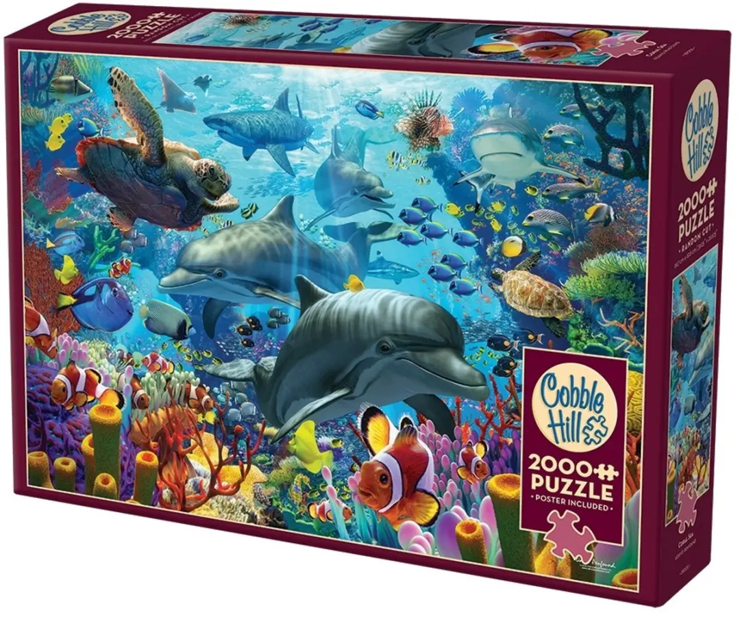 Cobble Hill Koraalrif Puzzel 2000 Stuks - Meerkleurig - afbeelding 3 van 3