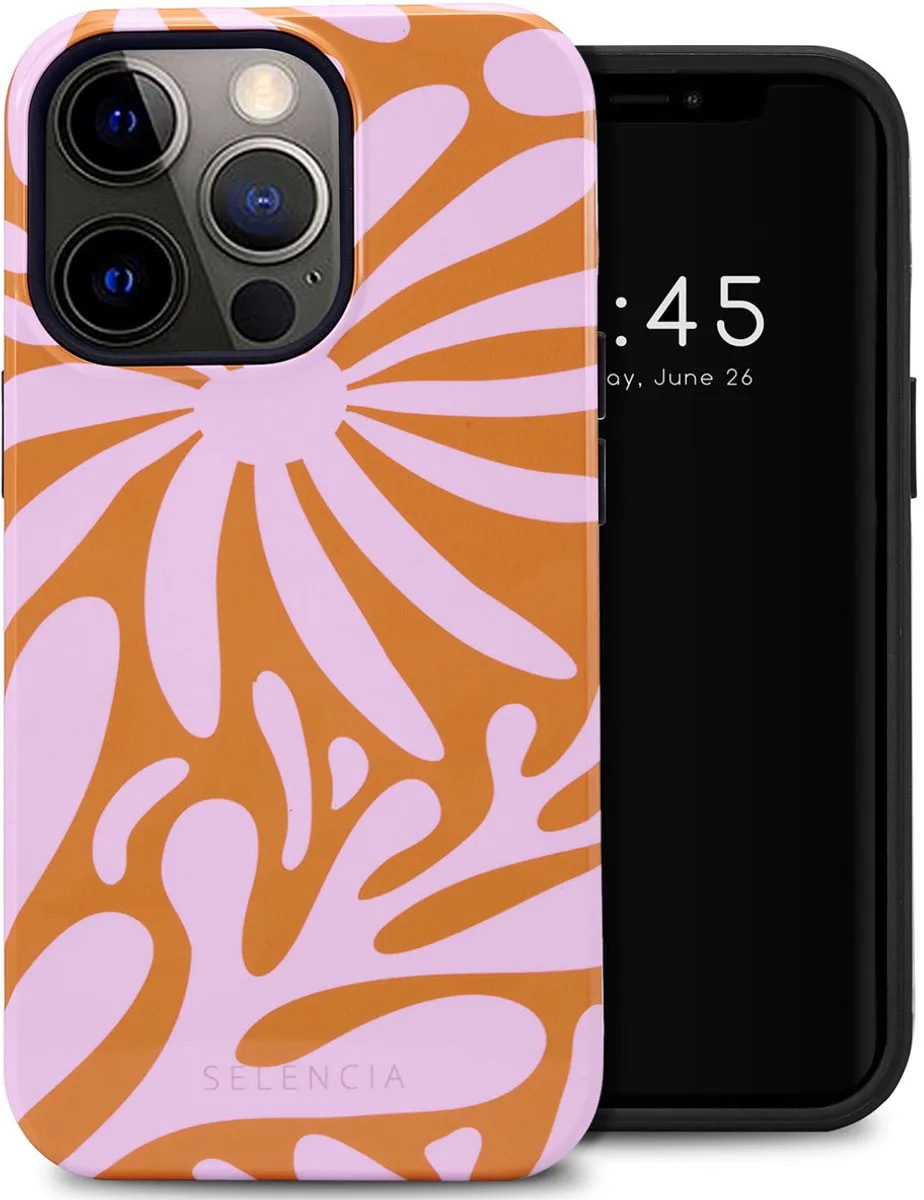 Selencia Hoesje iPhone 13 Pro Modern Bloom Pink