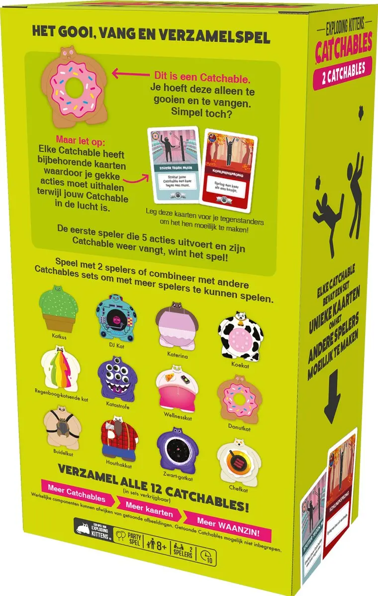 Exploding Kittens Catchables Familiespel - 2+ Spelers