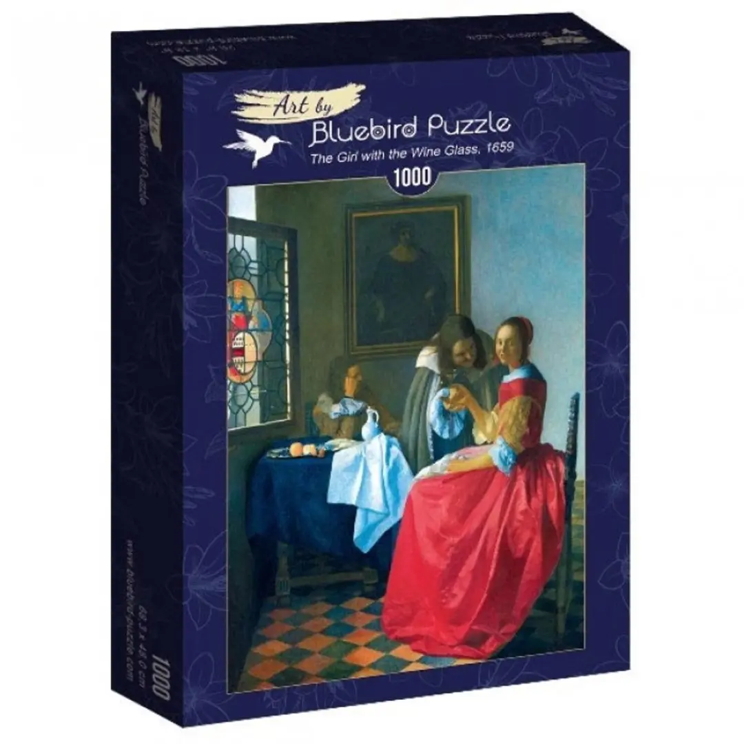 Bluebird Puzzle Vermeer Meisje met het Wijnglas 1000 Stuks