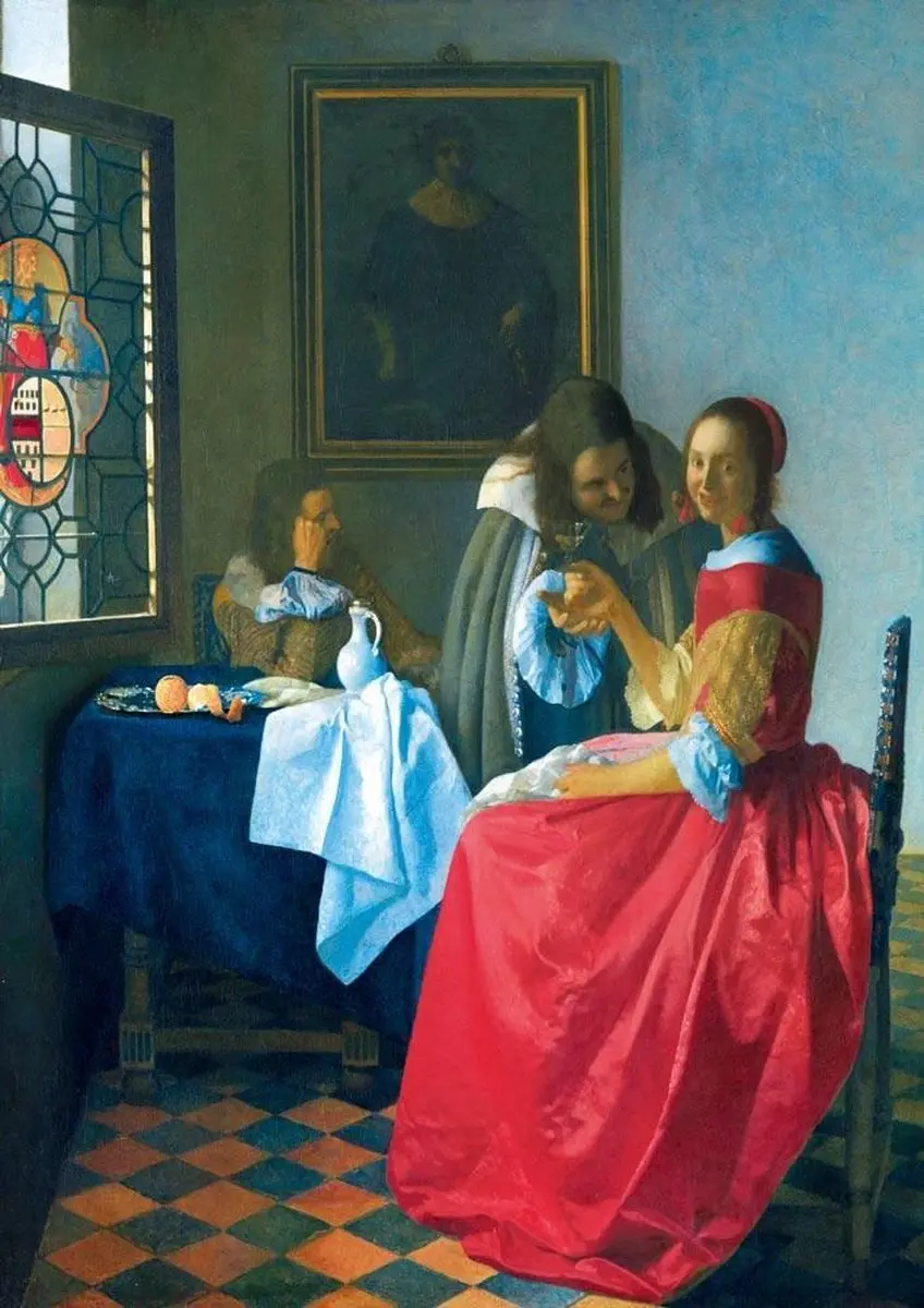 Bluebird Puzzle Vermeer Meisje met het Wijnglas 1000 Stuks - 1000 Puzzeldelen