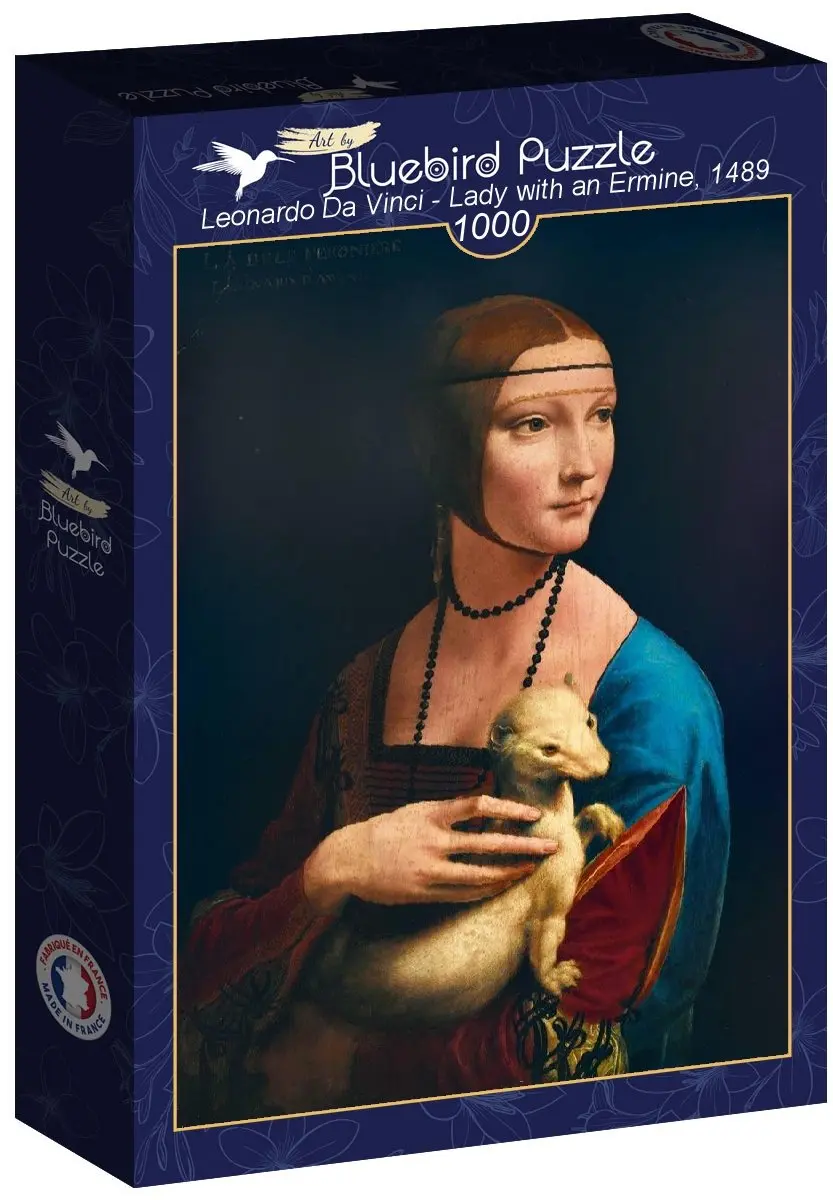 Bluebird Puzzle Leonardo Da Vinci Lady with an Ermine 1000 Stuks