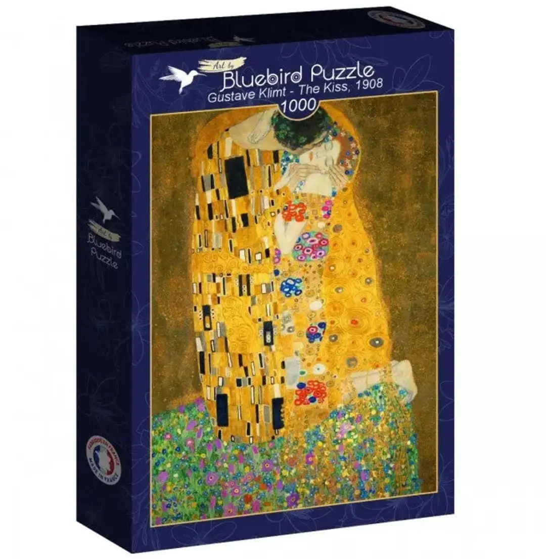 Bluebird Puzzle legpuzzel Gustave Klimt The Kiss 1908 1000 stukjes.