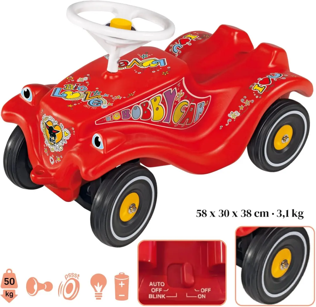 BIG Bobby Car Classic Lumi Loopauto - Meerkleurig - afbeelding 4 van 6