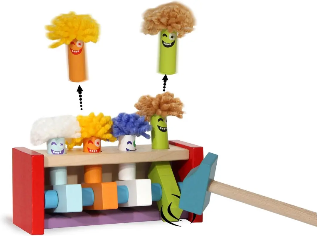 Jamara Houten Bouwspeelgoed Springende Clowns