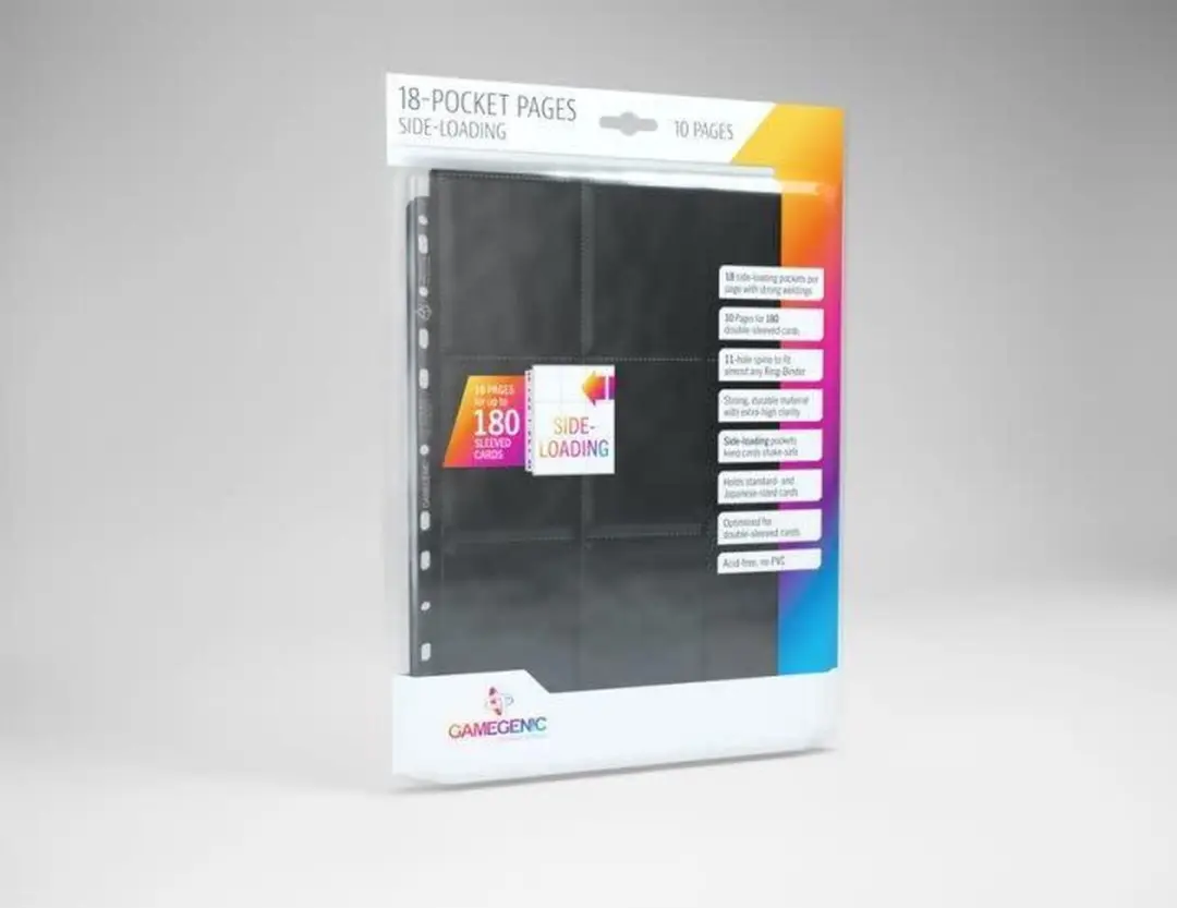 Gamegenic Sideloading 18-Pocket Pages 10 Stuks