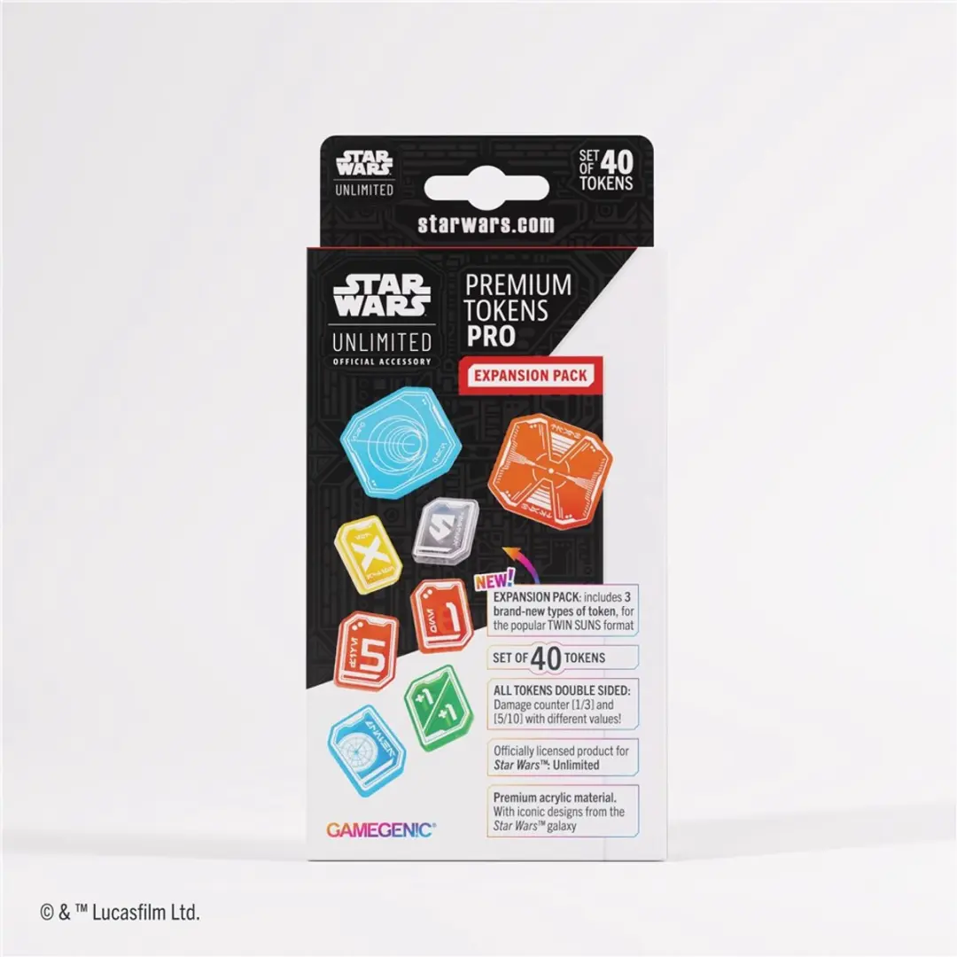 Gamegenic Star Wars Unlimited Acrylic Tokens PRO Twin Suns - GGS60153ML