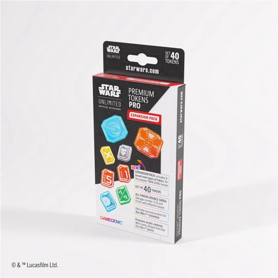 Gamegenic Star Wars Unlimited Acrylic Tokens PRO Twin Suns