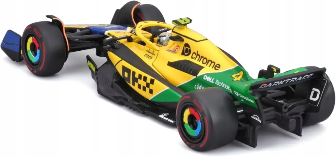 Bburago McLaren MCL38 F1 Monaco 2024 Lando Norris 1:43 - Blauw