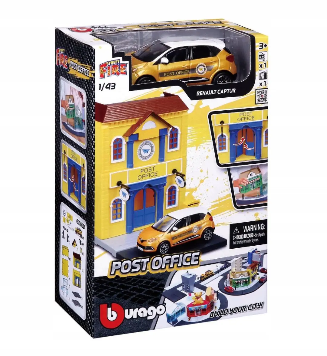 Bburago Renault Captur 1:43 & Postkantoor Speelset