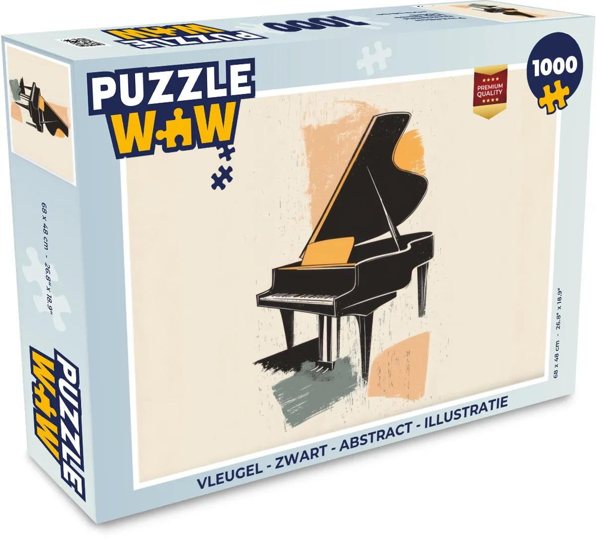 PuzzleWow Vleugel Puzzel 1000 Stuks