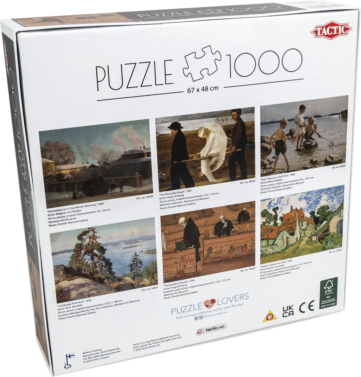 Tactic Hugo Simberg The Garden of Death Puzzel 1000 Stuks