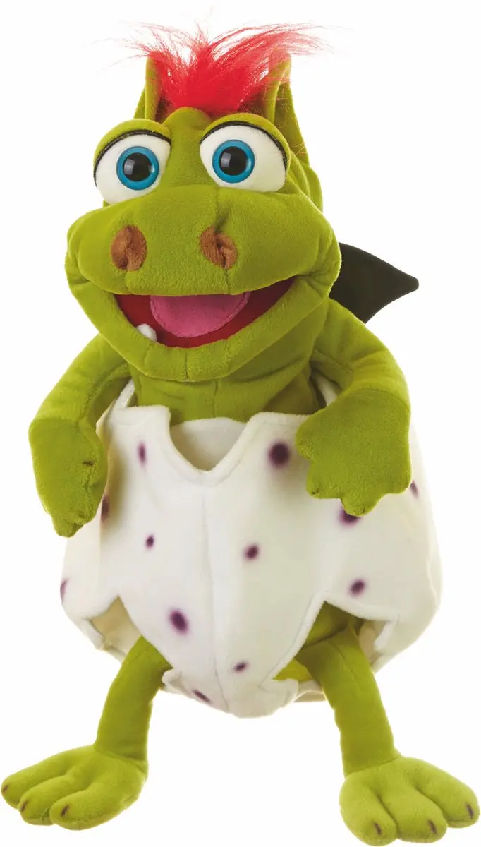 Living Puppets Kleine Gregor in het Ei Handpop Draakje 36cm