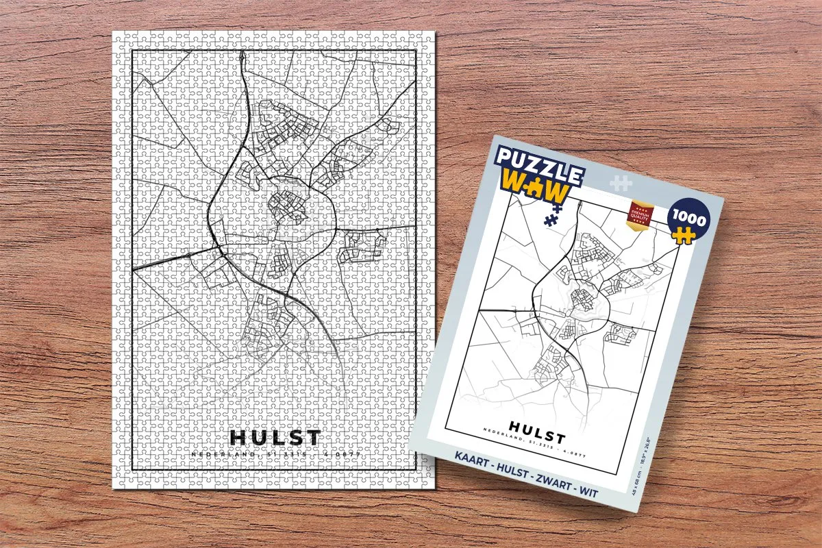 PuzzleWow Hulst Legpuzzel 1000 Stuks - Multicolor