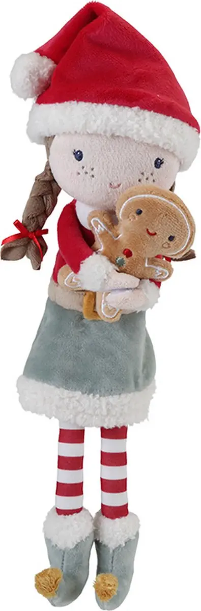 Little Dutch knuffelpop kerst Rosa 35 cm