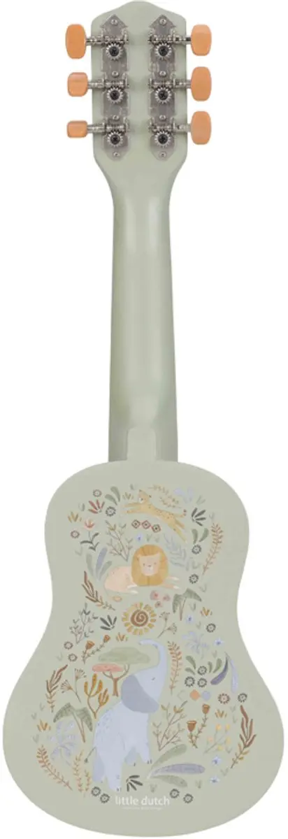 Little Dutch Houten Gitaar Safari Friends - Groen - afbeelding 5 van 6