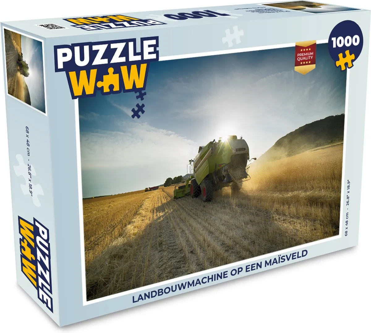 PuzzleWow Legpuzzel Landbouwmachine 1000 Stuks