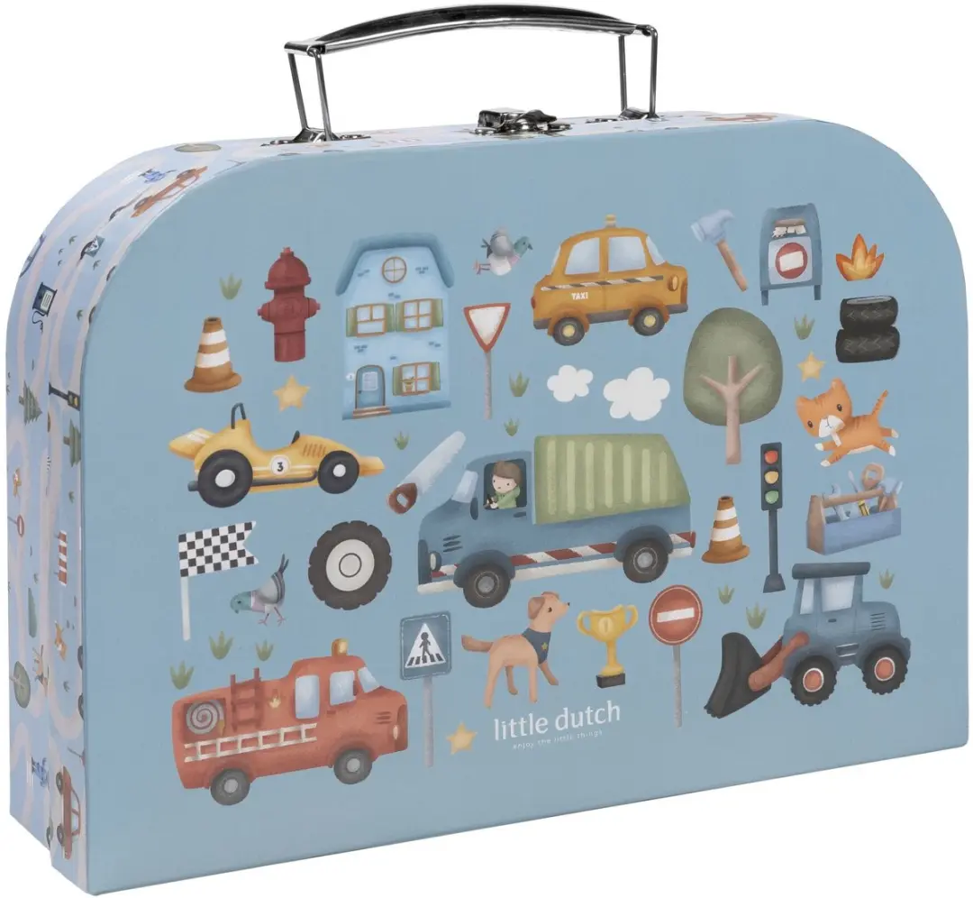 Little Dutch Jim Vehicles Knutselkoffer - Blauw