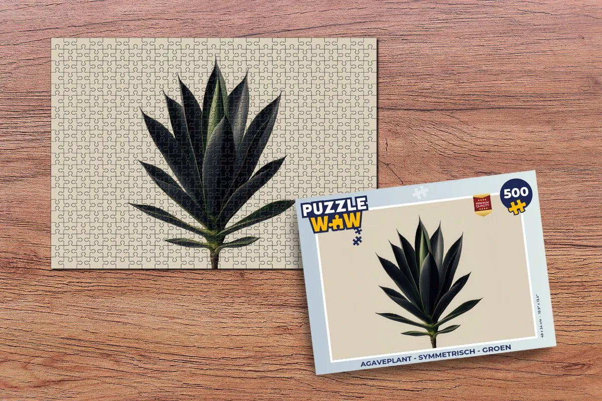 PuzzleWow Agaveplant Legpuzzel 500 Stuks - Groen