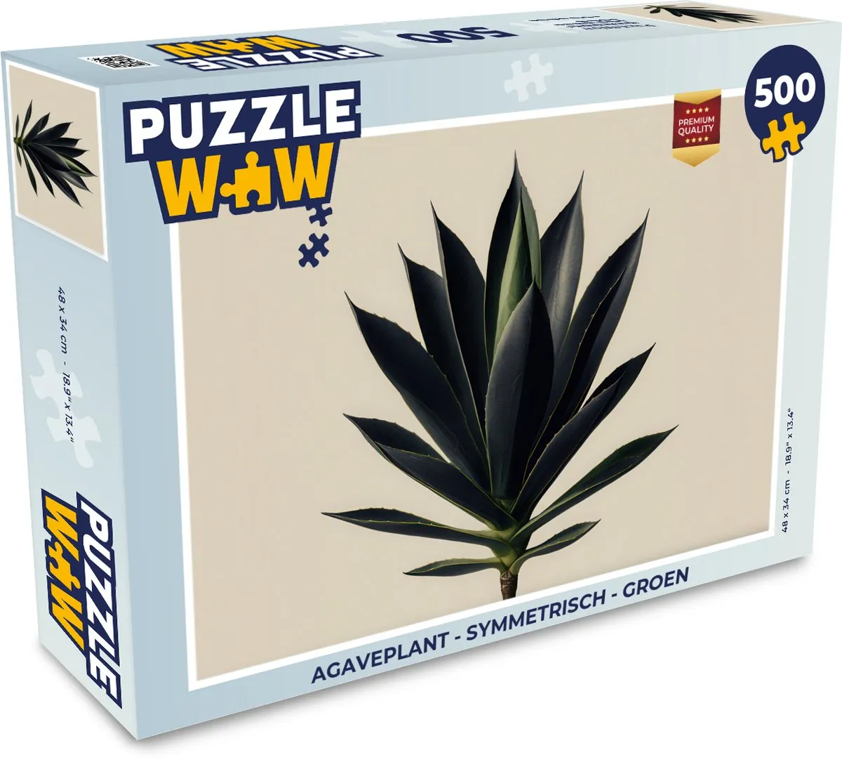 PuzzleWow Agaveplant Legpuzzel 500 Stuks - Groen